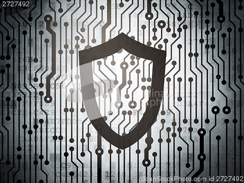 Image of Safety concept: circuit board with Contoured Shield