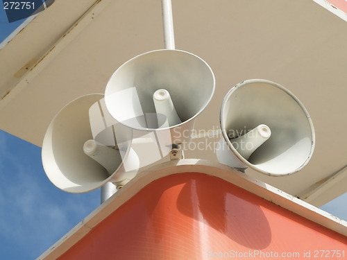 Image of Three megaphones