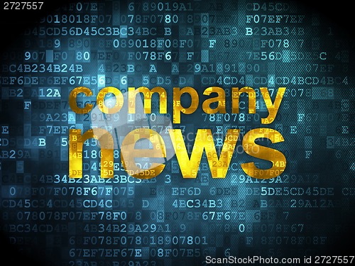 Image of News concept: Company News on digital background