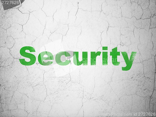 Image of Security concept: Security on wall background