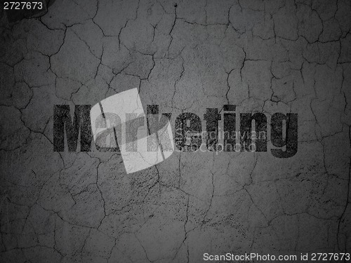 Image of Marketing concept: Marketing on grunge wall background