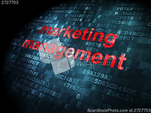 Image of Marketing concept on digital background