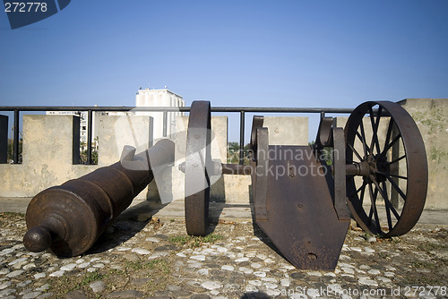 Image of santo domingo dominican republic cannons on las damas