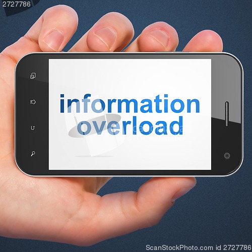 Image of Information concept: Information Overload on smartphone