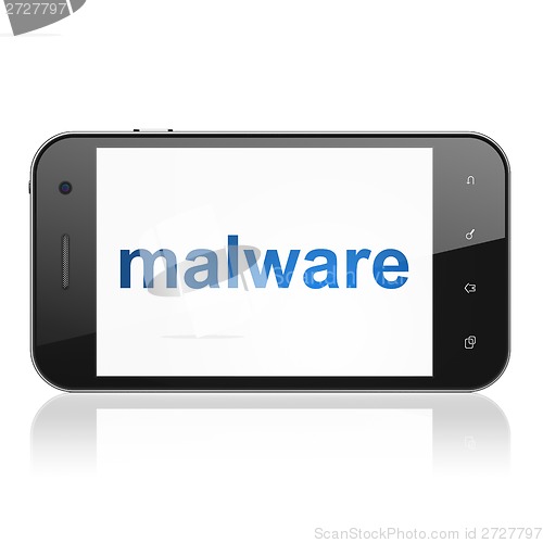 Image of Privacy concept: Malware on smartphone
