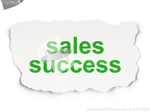 Image of Marketing concept: Sales Success on Paper background