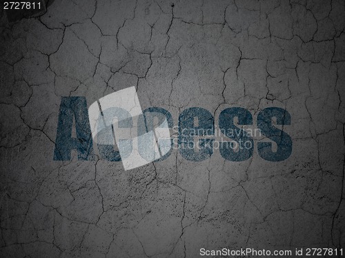 Image of Privacy concept: Access on grunge wall background