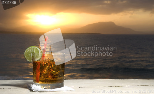 Image of cocktail by the sea