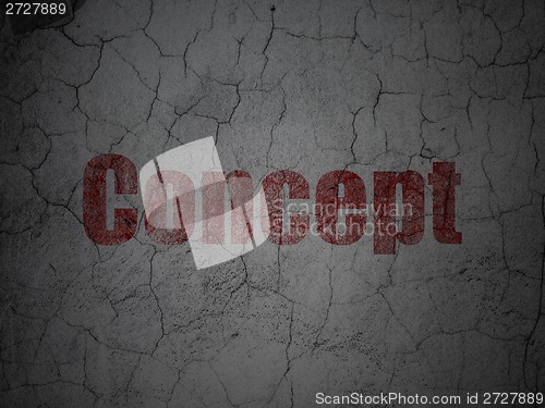 Image of Marketing concept: Concept on grunge wall background