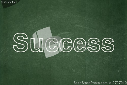 Image of Business concept: Success on chalkboard background