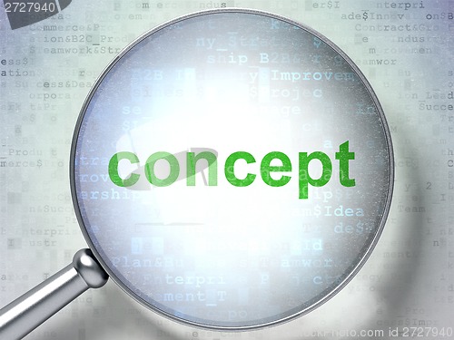 Image of Marketing concept: Concept with optical glass