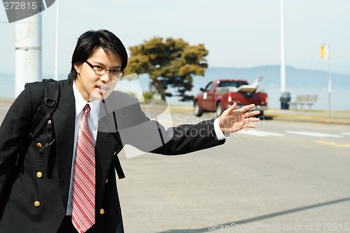 Image of Travelling businessman