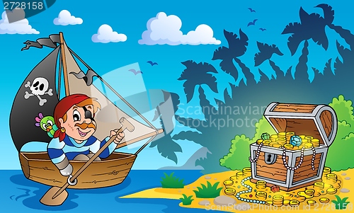 Image of Pirate theme with treasure chest 3