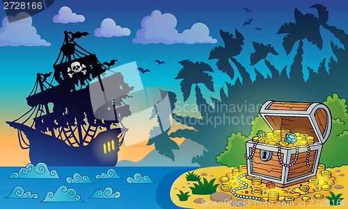 Image of Pirate theme with treasure chest 5