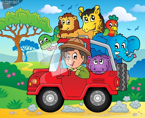 Image of Car with traveller theme 3