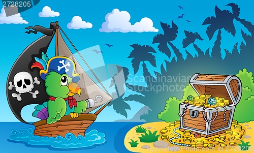 Image of Pirate theme with treasure chest 4