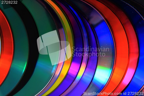 Image of color CD and DVD 