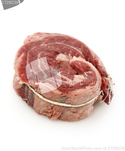 Image of Piece Of Red Raw Meat Steak