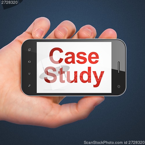 Image of Education concept: Case Study on smartphone
