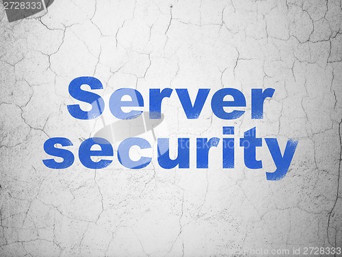 Image of Privacy concept: Server Security on wall background