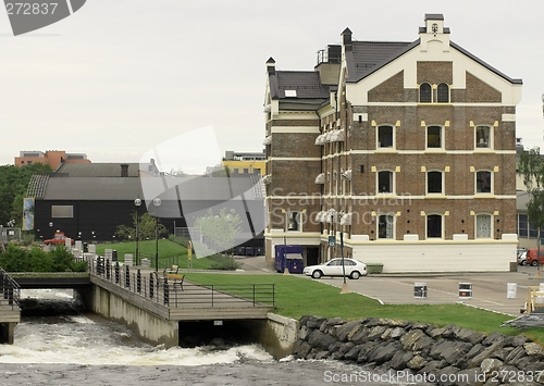 Image of Building near the river.