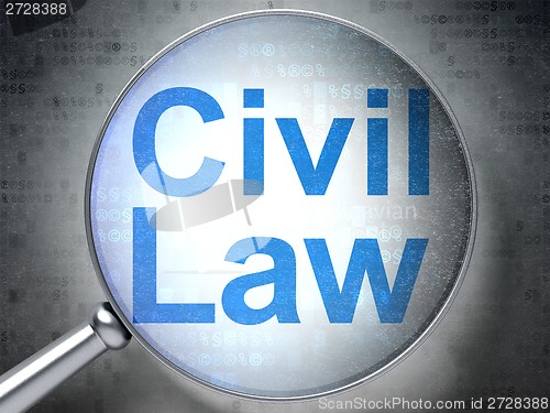 Image of Civil Law with optical glass