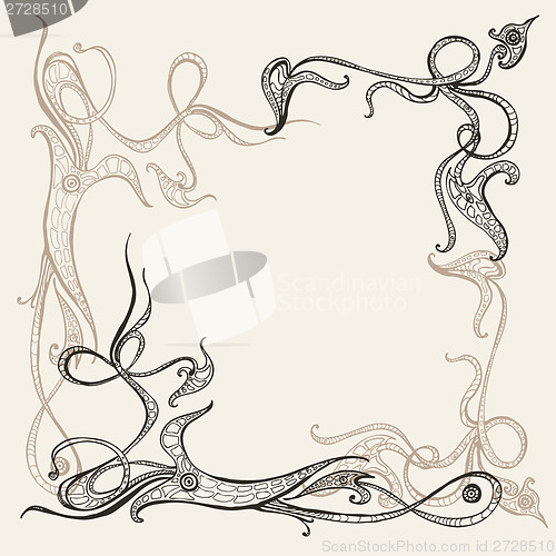 Image of Hand drawn ornamental frame.