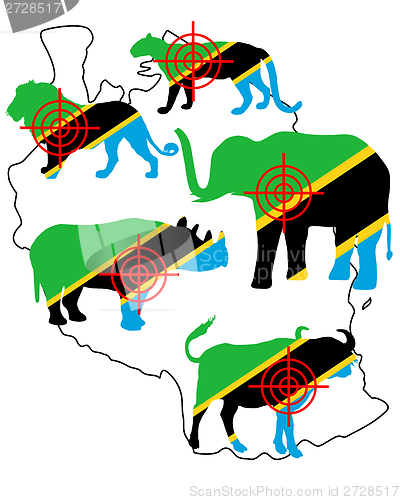 Image of Big Five Tanzania cross lines