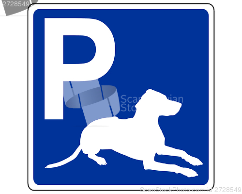 Image of Traffic sign for dogs