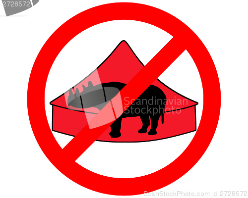 Image of Black rhino in circus prohibited