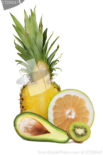 Image of Avocado, pineapple, sweetie and kiwi