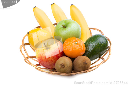 Image of Ripe fruit in wicker