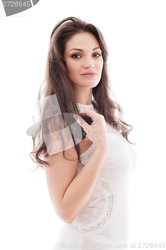 Image of Portrait of sexy brunette