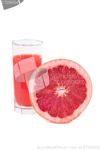 Image of Fresh grapefruit juice in glass