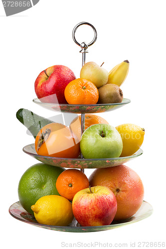 Image of Varied fruit in vase