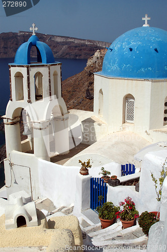 Image of greek island church