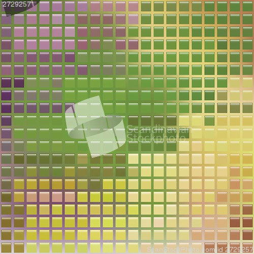 Image of pixel glass style mosaic.