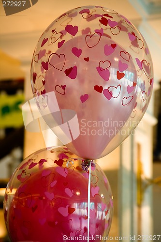 Image of Air balloons wedding decorations.