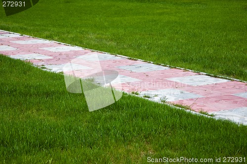 Image of Lawn and footpath