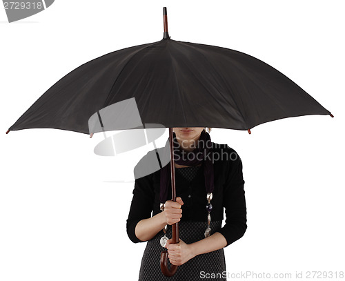 Image of Woman with umbrella