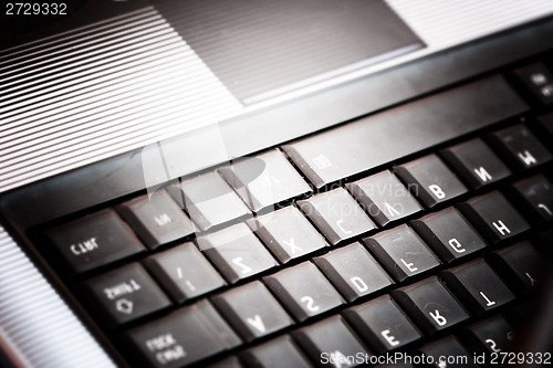 Image of Modern and stylish laptop. 