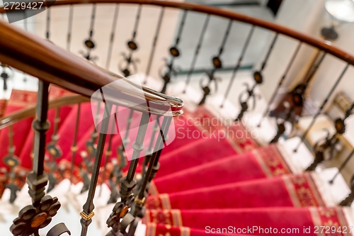 Image of Elegant stairs closeup photo