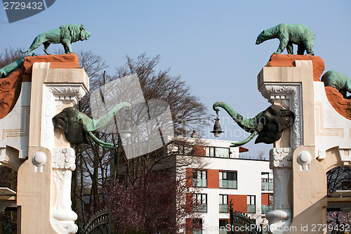 Image of gate to the zoo