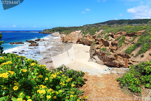 Image of Some of the caves at Caves Beach NSW Austraia