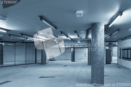 Image of Large underground interior in a city