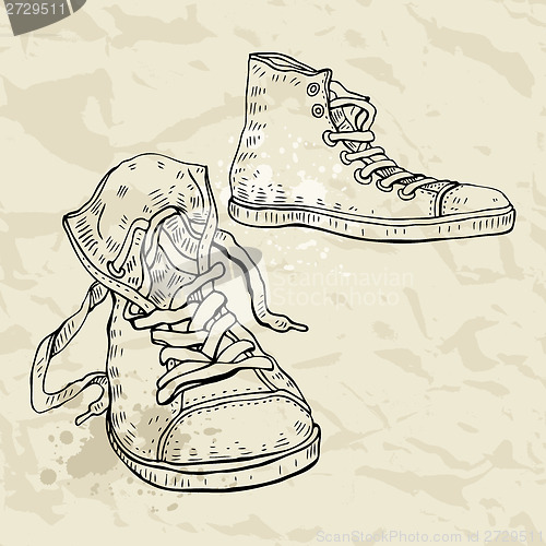 Image of Sport shoes. Sneakers.