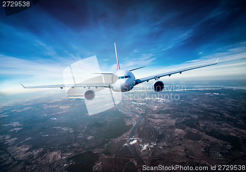 Image of Passenger Airliner in the sky