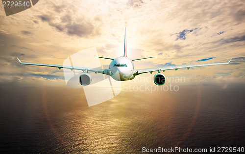 Image of Passenger Airliner in the sky