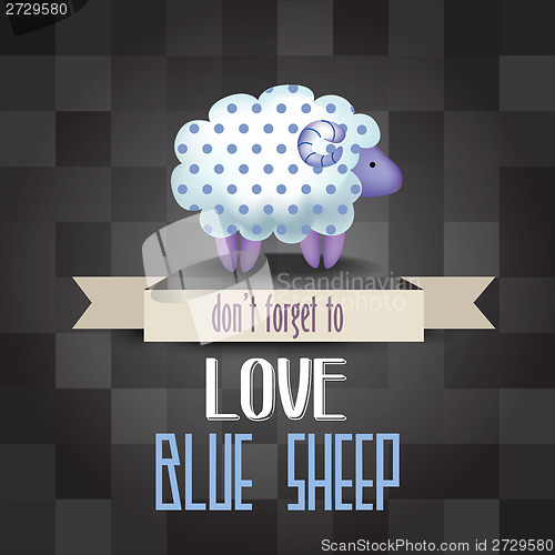 Image of poster with sheep and message " don't forget to love