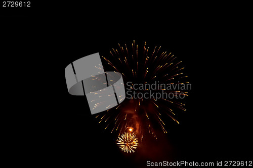 Image of Fireworks in the night sky